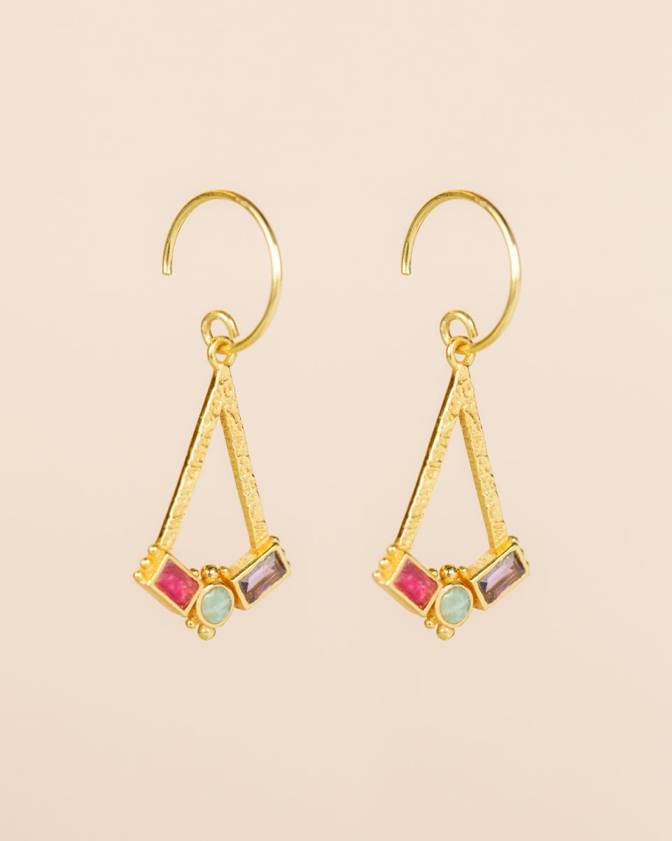 muja juma Mouna Ruby Earrings