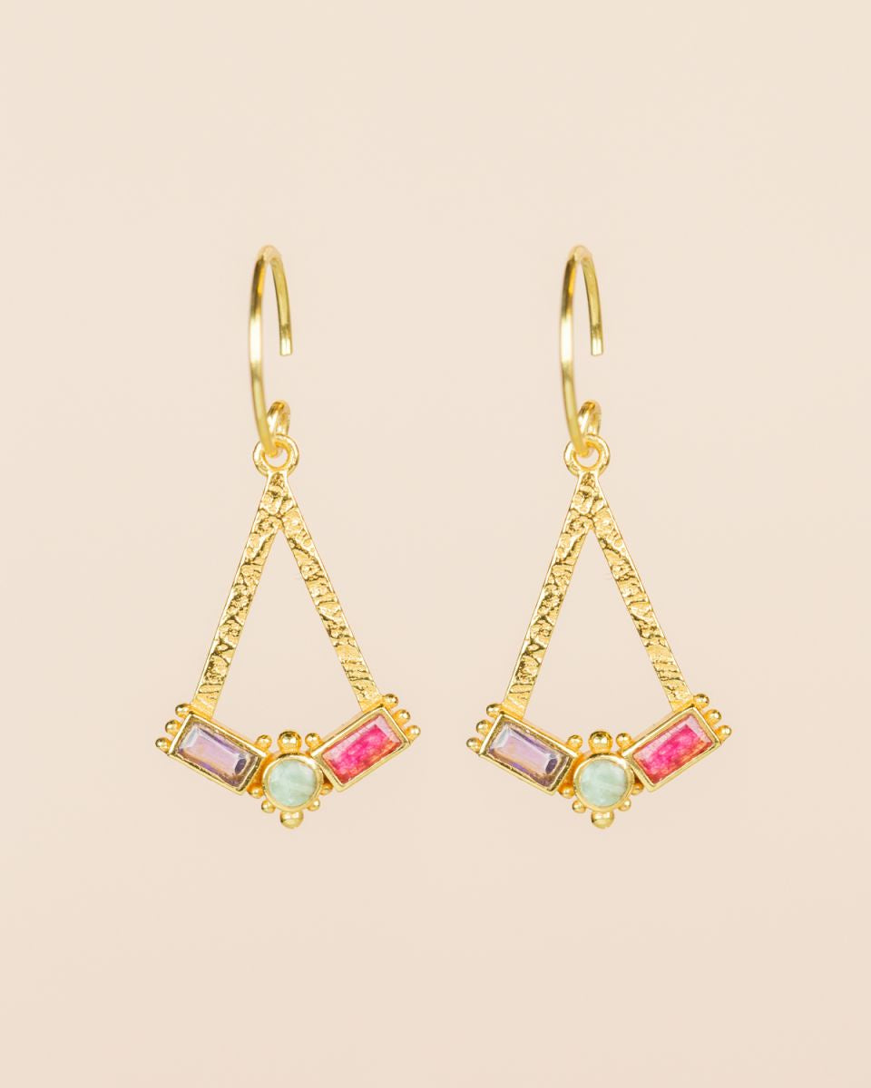 muja juma Mouna Ruby Earrings
