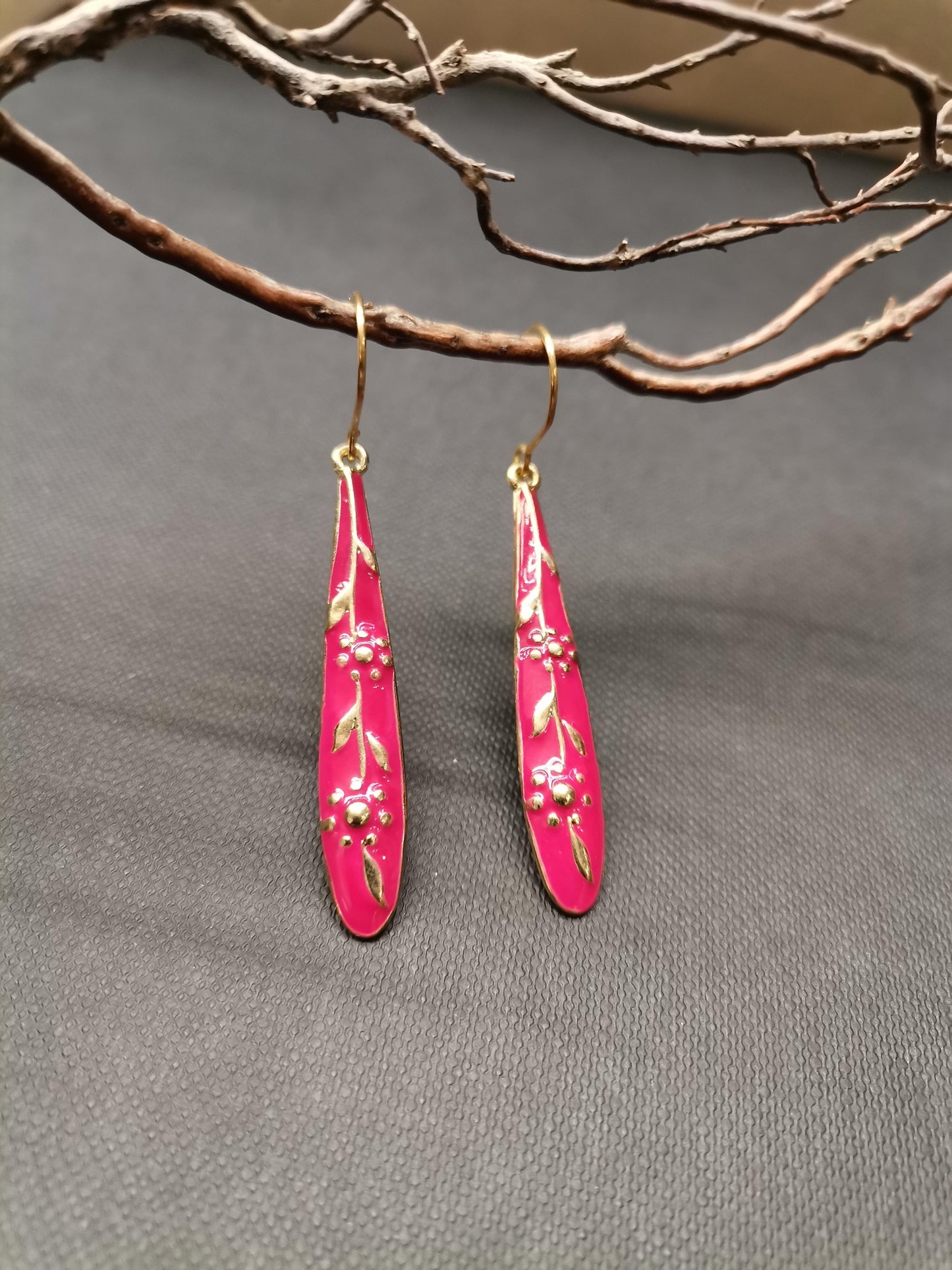 Rose Flower Pattern Earrings