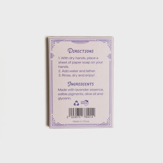 123 Farm Homewares Lavender Paper Soap 123 Farm