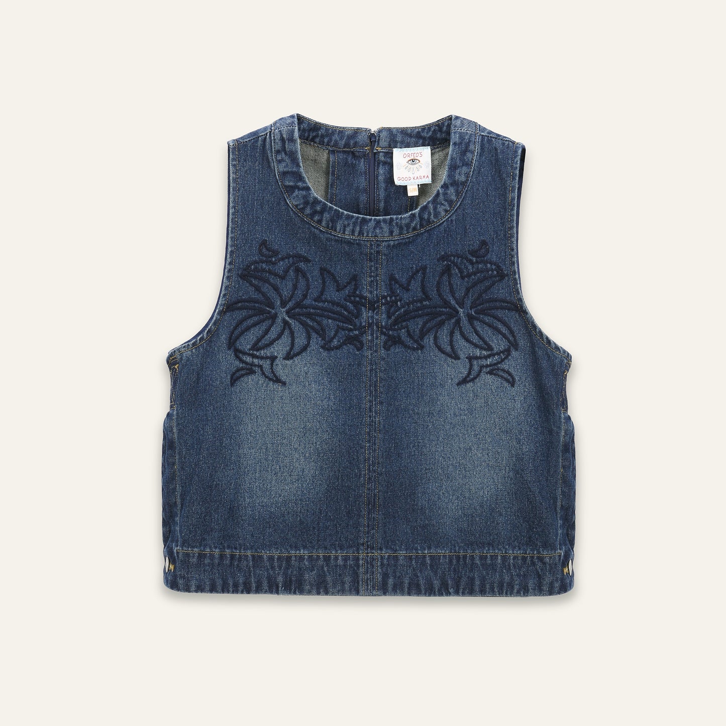 Orfeo Millie Denim Sleeveless Blouse