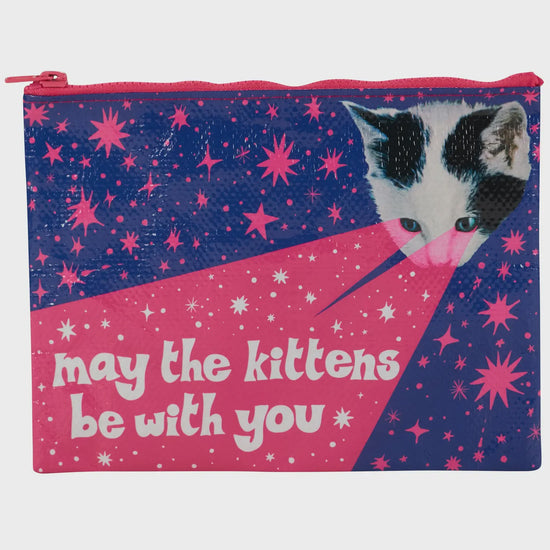 Blue Q May The Kittens Be With You Pouch - Precious Sparkle