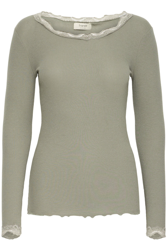 Fransa Frhizamond Tee Dusty Olive