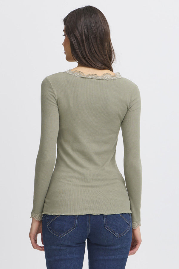 Fransa Frhizamond Tee Dusty Olive