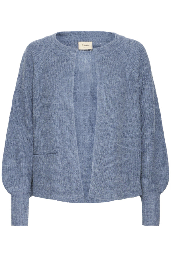 Fransa Freretta Relaxed Fit Cardigan Bering Sea Blue