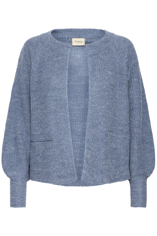Fransa Freretta Relaxed Fit Cardigan Bering Sea Blue