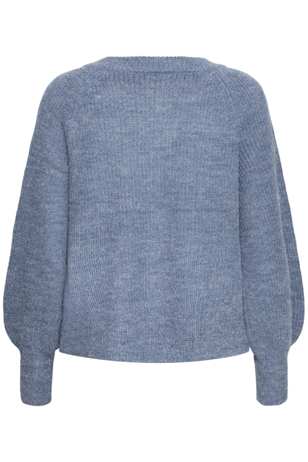 Fransa Freretta Relaxed Fit Cardigan Bering Sea Blue