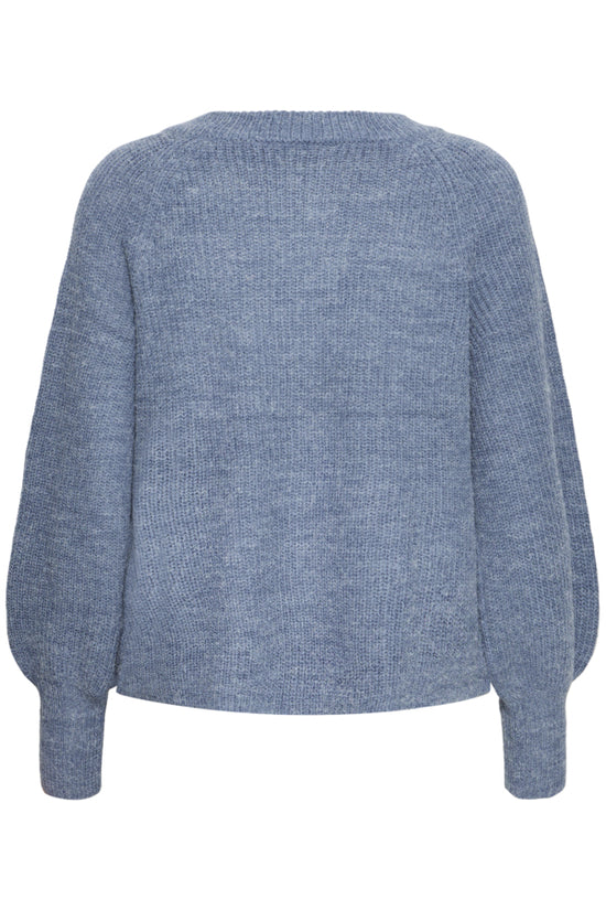 Fransa Freretta Relaxed Fit Cardigan Bering Sea Blue