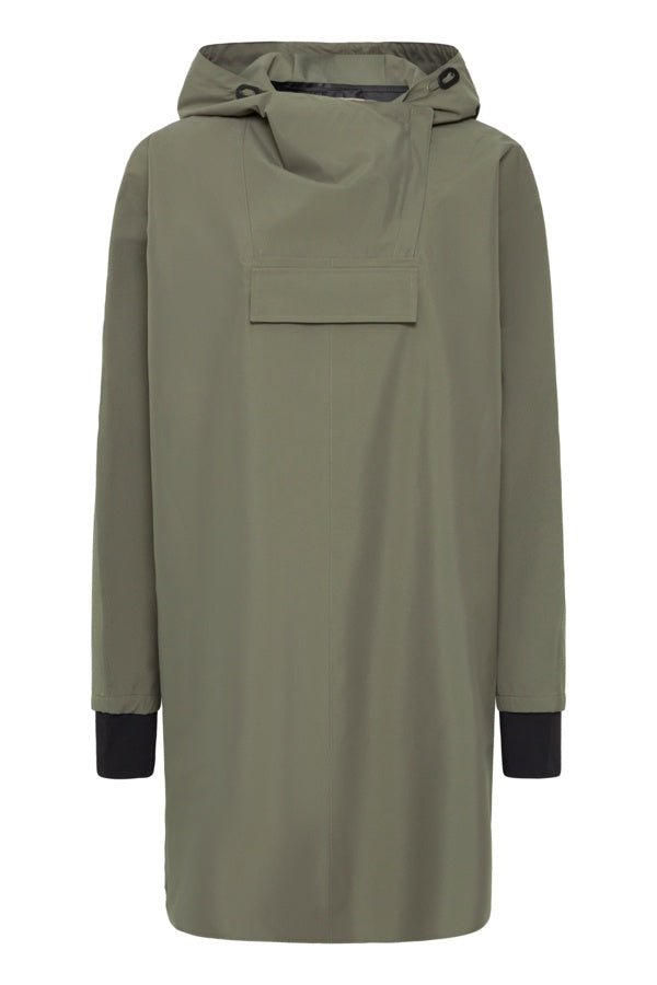Fransa Frluna Dusty Olive Green Raincoat