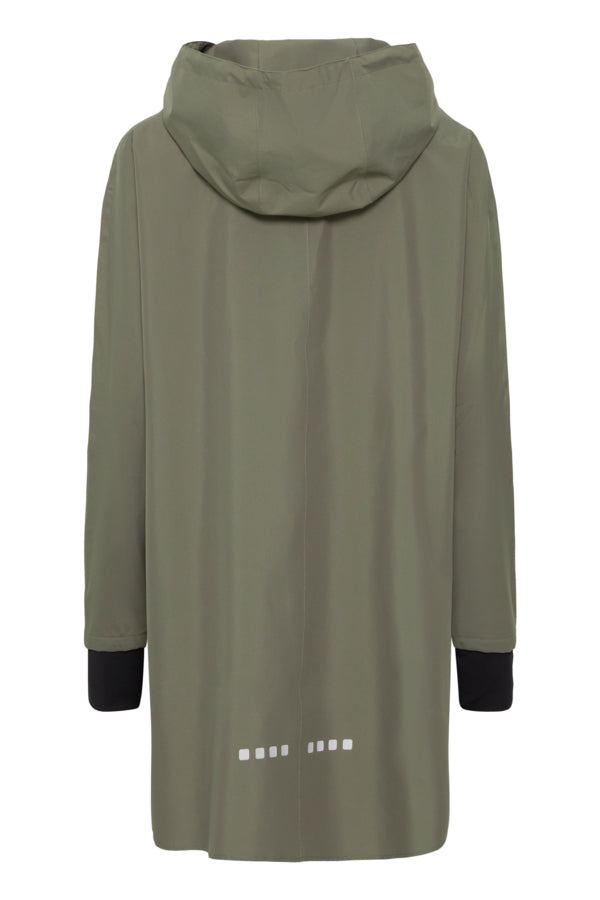 Fransa Frluna Dusty Olive Green Raincoat