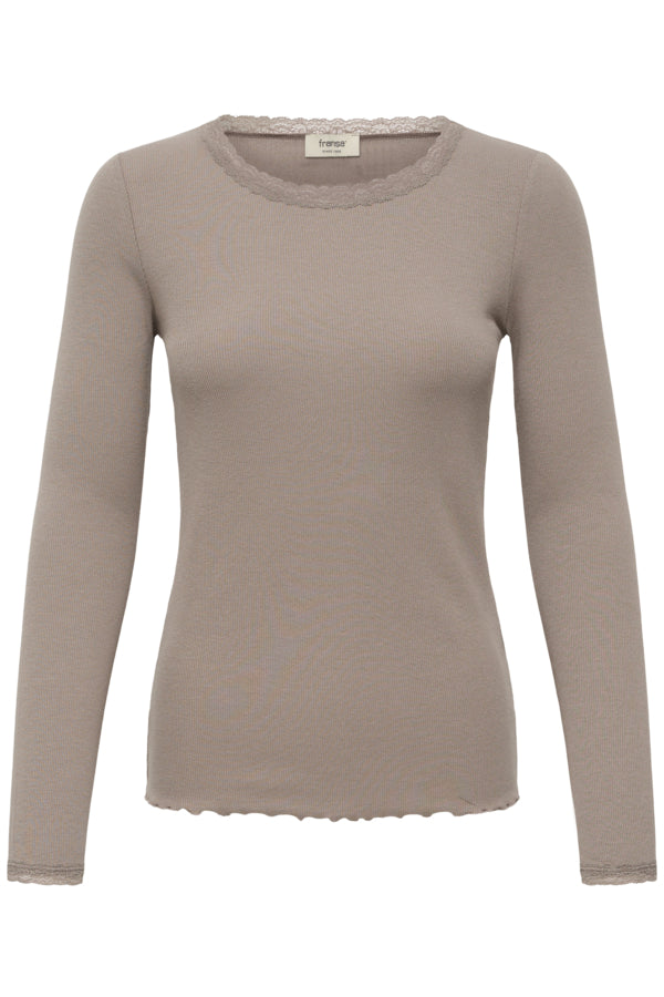 Fransa Frhizamond Tee Driftwood