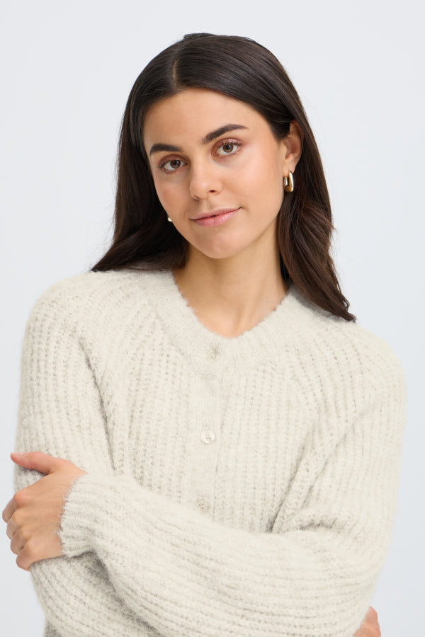 Fransa FrCharleen Cardigan Oatmeal
