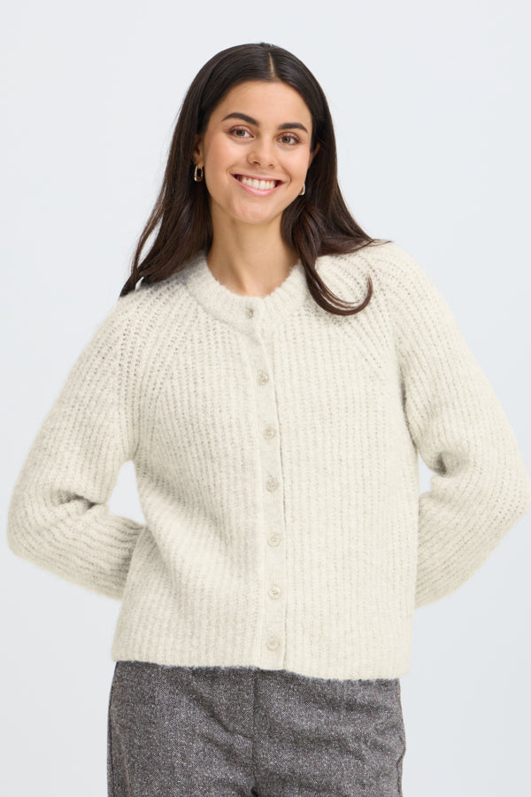 Fransa FrCharleen Cardigan Oatmeal