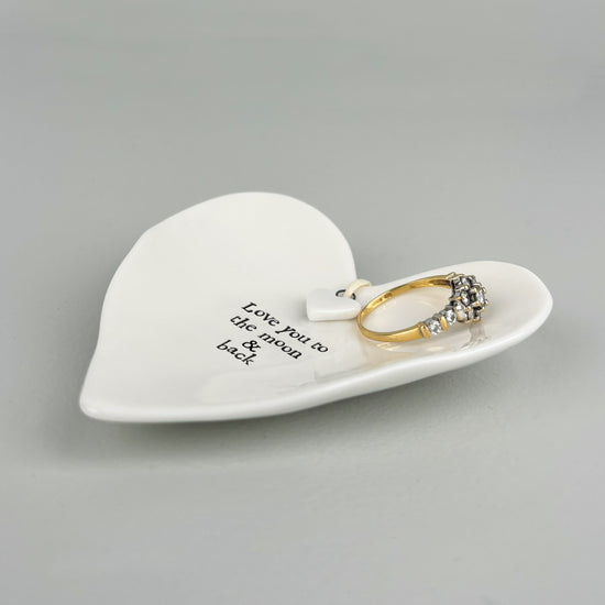 East of India Ring Dish Love You to the Moon & Back