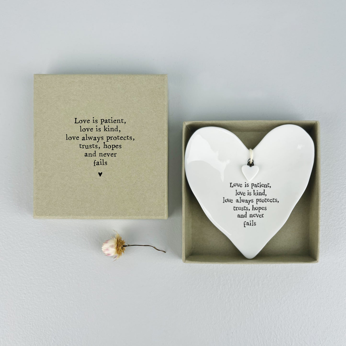 East of India Ring Dish Love is Patient