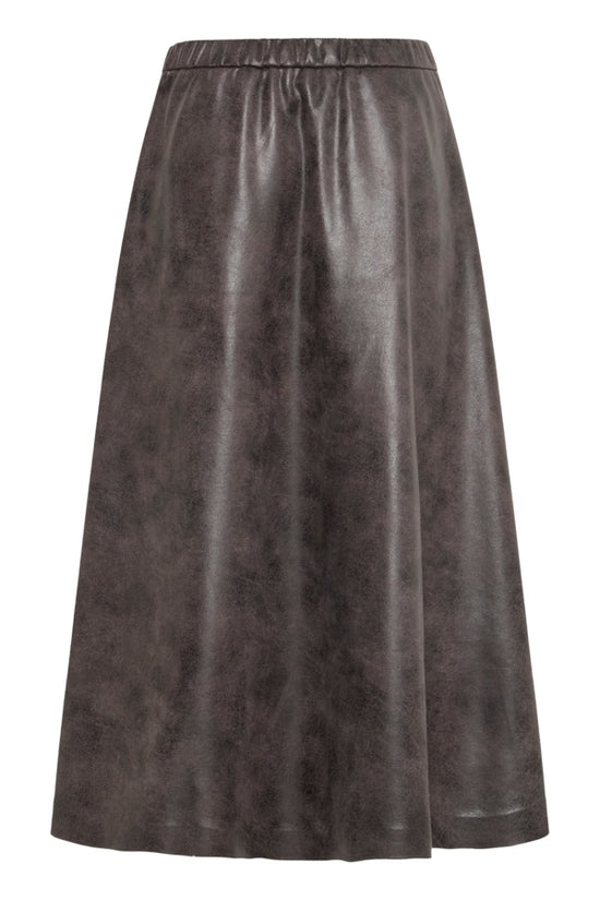 b.young Bydimion Vegan Leather Maxi Skirt