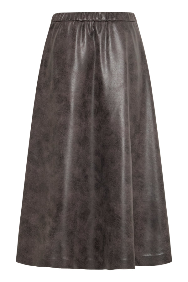 b.young Bydimion Vegan Leather Maxi Skirt