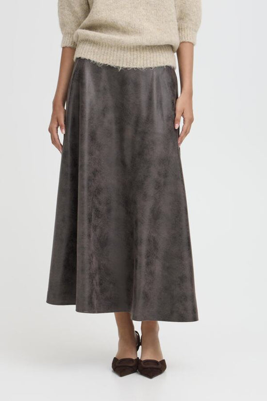 b.young Bydimion Vegan Leather Maxi Skirt