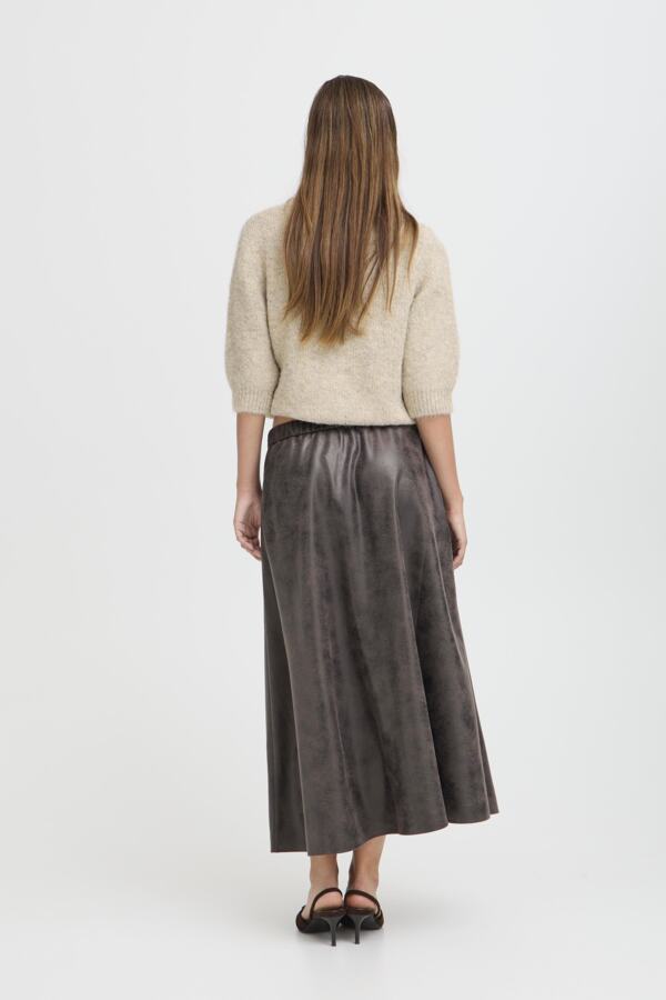 b.young Bydimion Vegan Leather Maxi Skirt