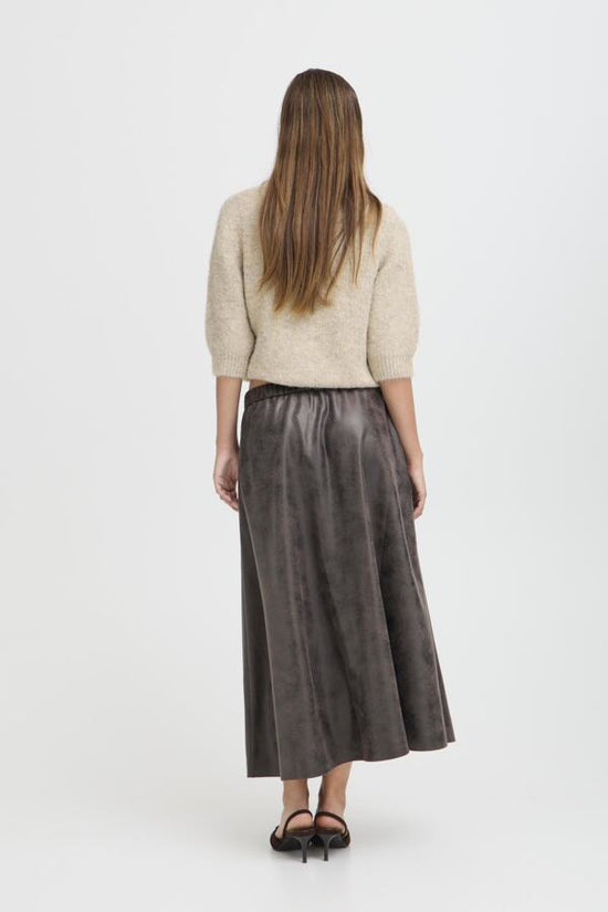 b.young Bydimion Vegan Leather Maxi Skirt