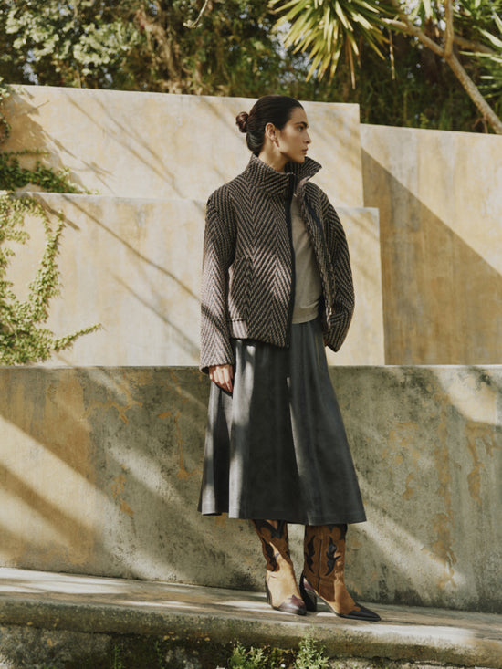 b.young Bydimion Vegan Leather Maxi Skirt