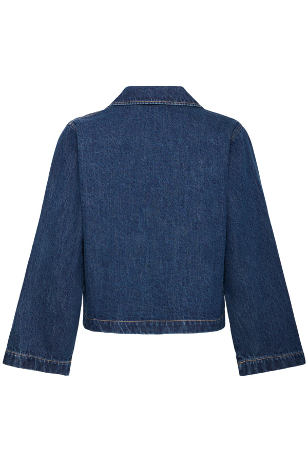 b.young Bylukan Shirt Dark Denim Blue