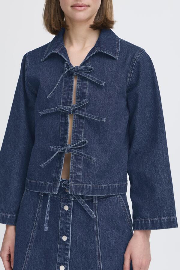b.young Bylukan Shirt Dark Denim Blue