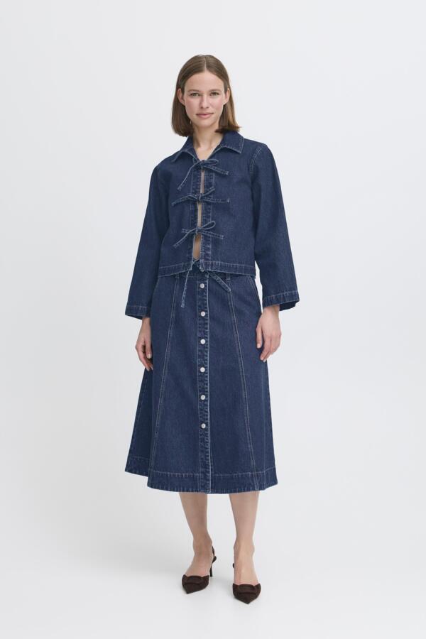 b.young Bylukan Shirt Dark Denim Blue