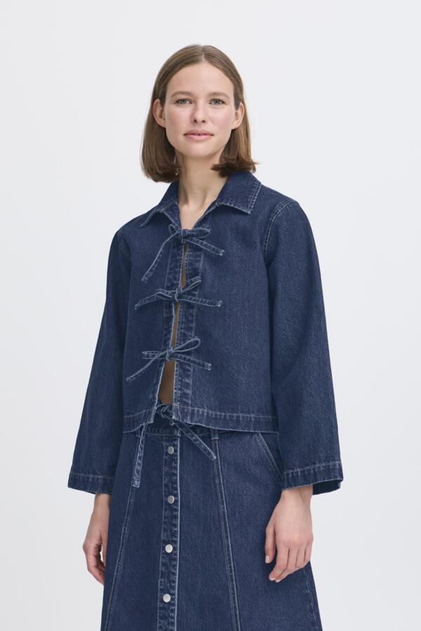 b.young Bylukan Shirt Dark Denim Blue