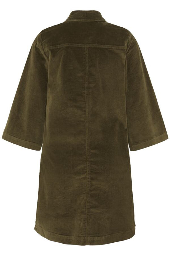 b.young Bydasik Corduroy Dress Olive