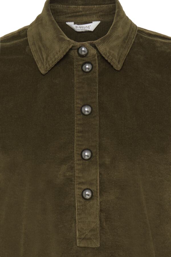b.young Bydasik Corduroy Dress Olive