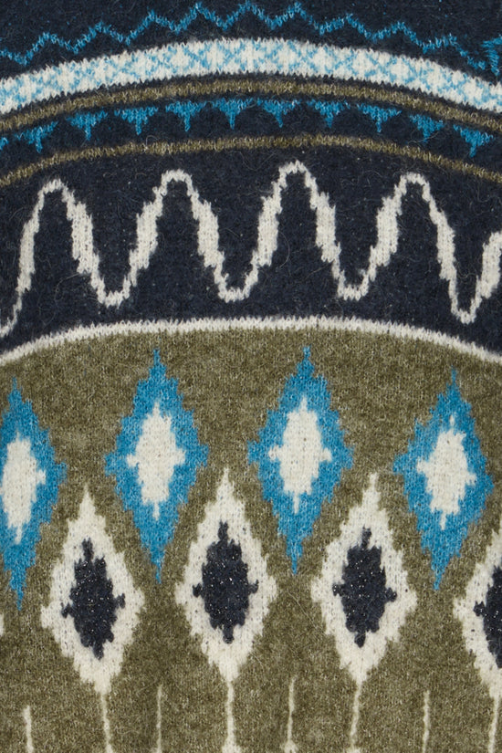 b.young Bynafta Jacquard Jumper Navy Blazer
