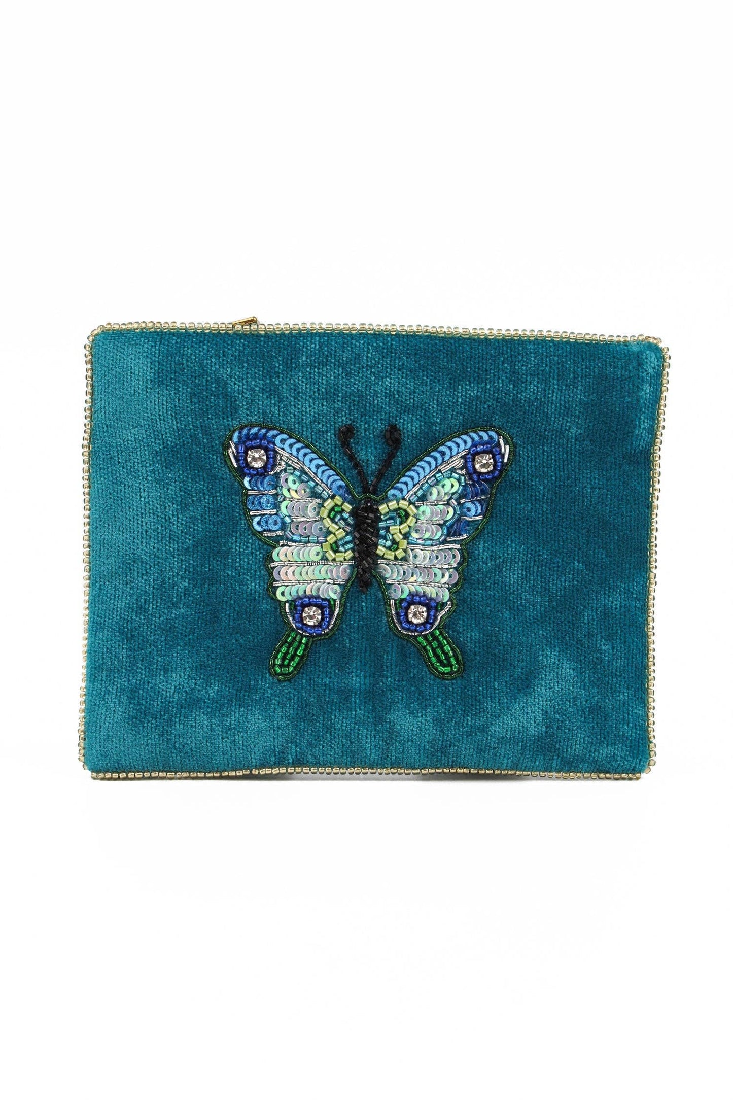 My Doris Blue Butterfly Small Pouch