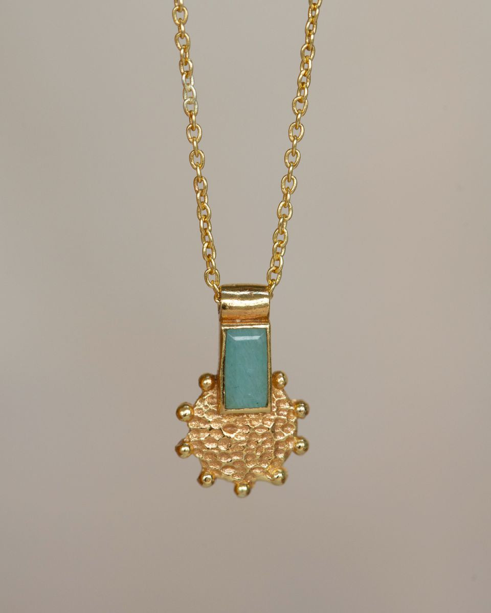 muja juma Auda Amazonite Necklace - Precious Sparkle