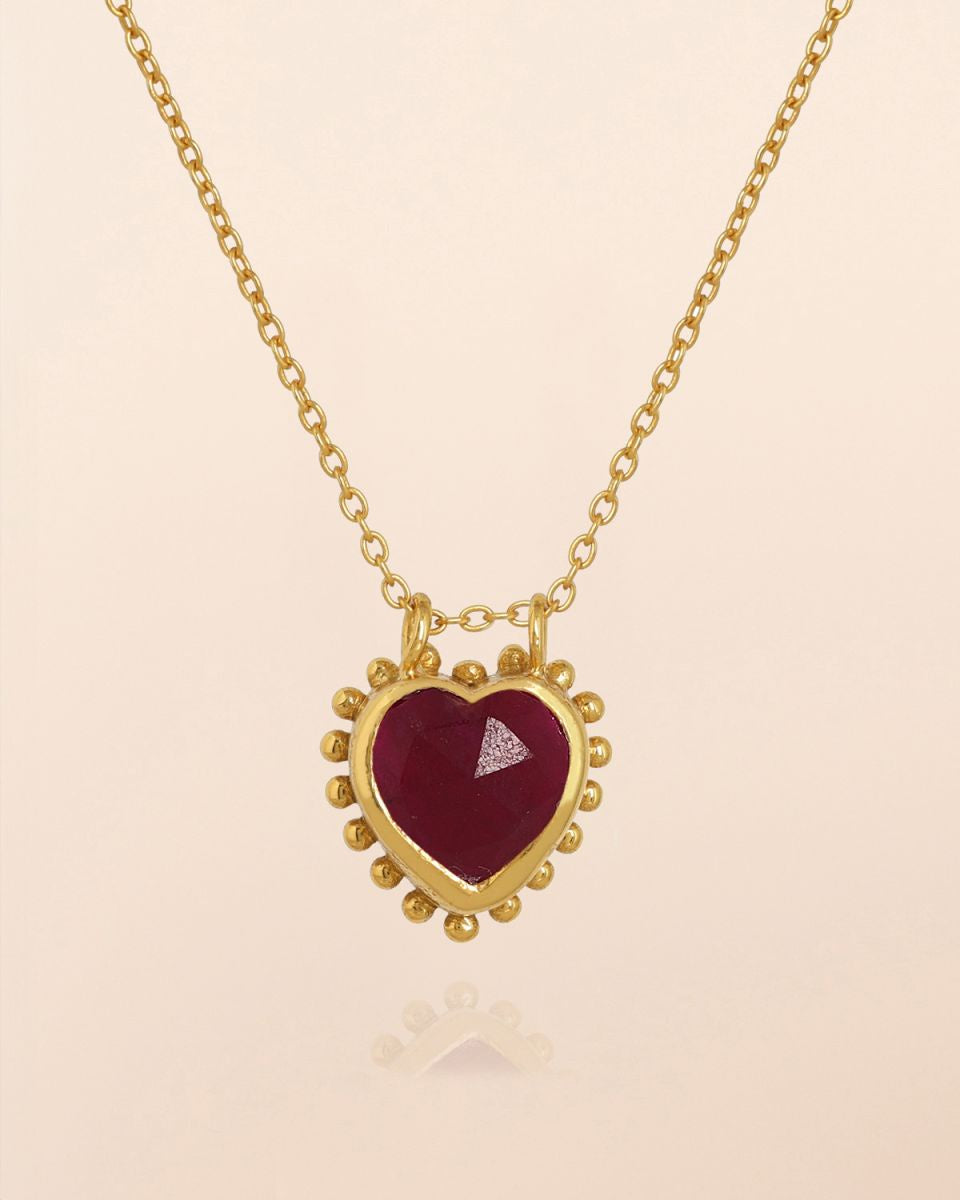 muja juma Auriga Necklace Ruby - Precious Sparkle