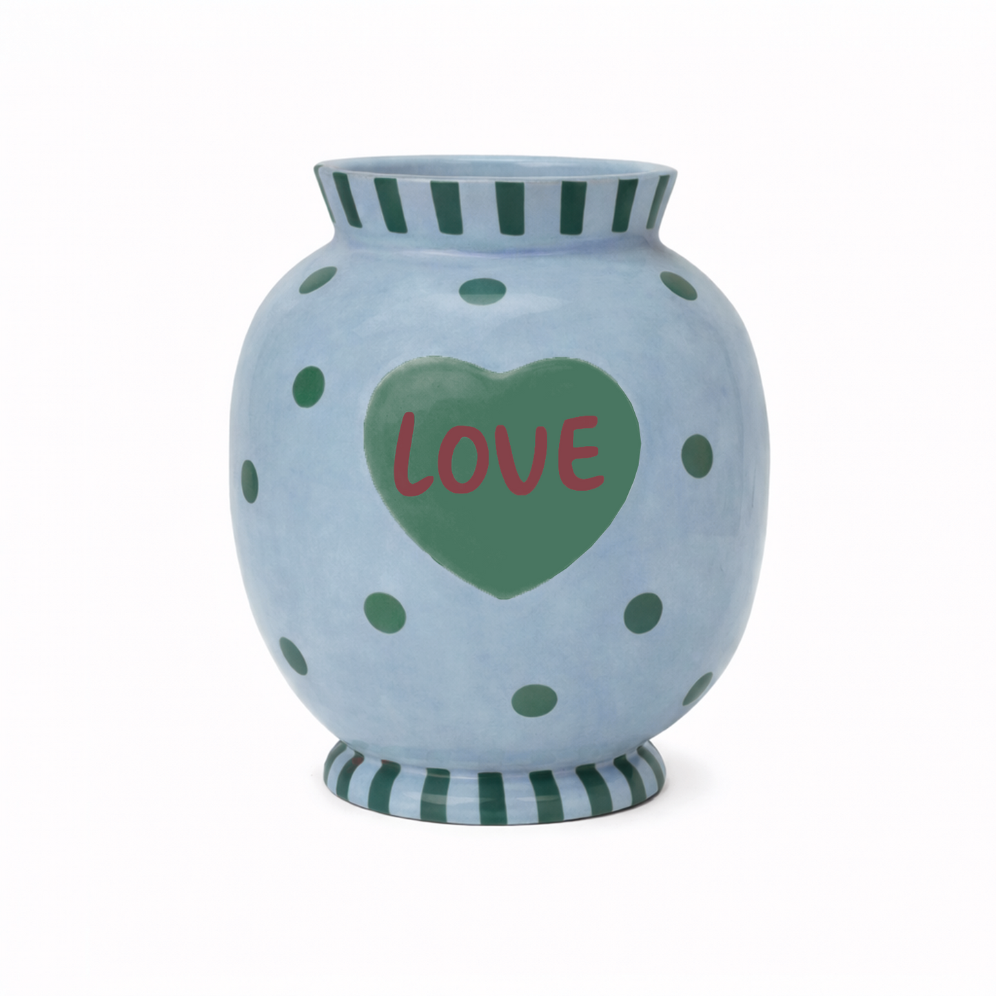 Blue Love Vase