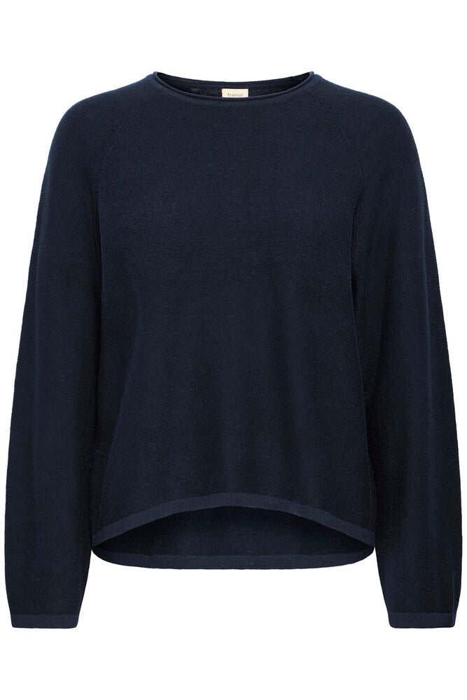 Fransa Frkasja Pullover in Salute Navy
