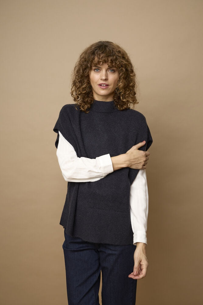 Fransa Frbitte Pullover Salute Melange Blue