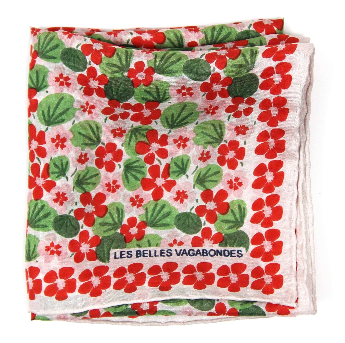 Les Belles Vagabondes Mini Orange Nasturtium Silk Scarf