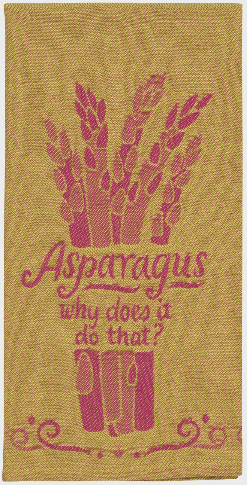 Blue Q Asparagus Why Does It Do That? Dish Towel - Precious Sparkle