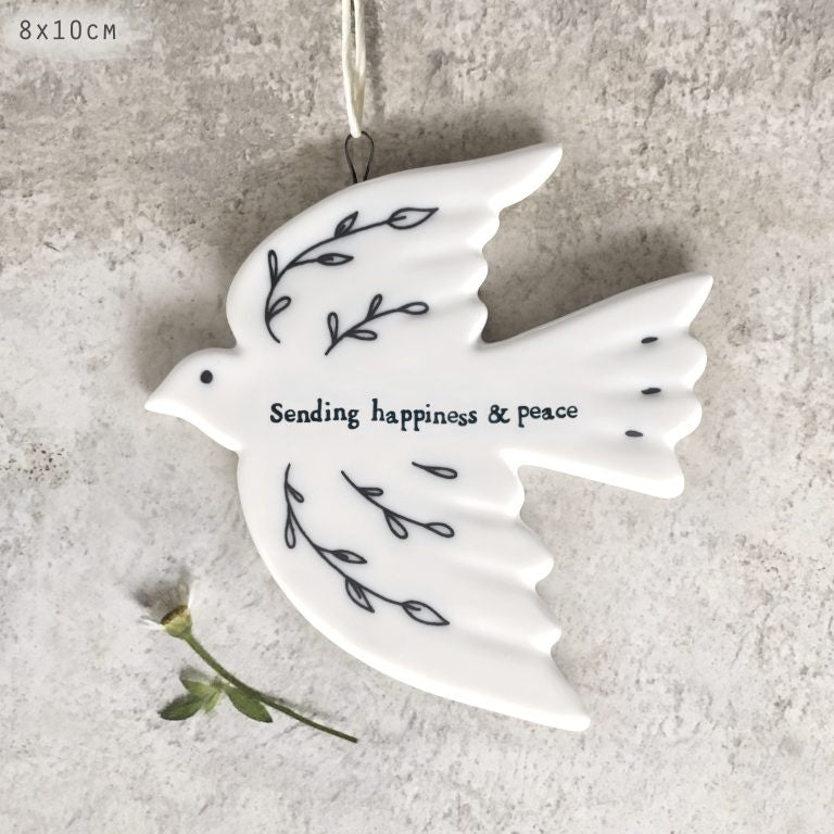 East of India Porcelain Dove- Sending happiness & peace