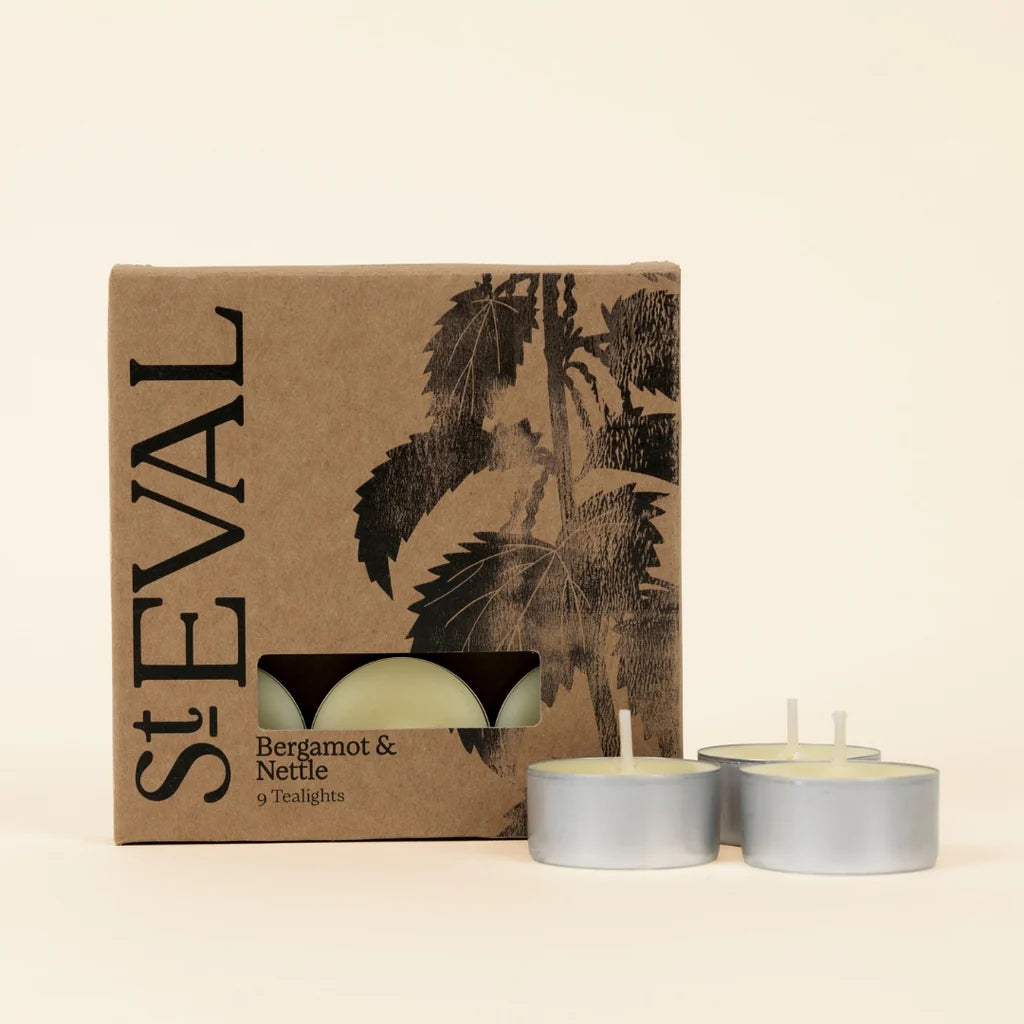 St Eval Bergamot & Nettle Tealight Candles