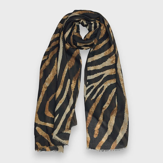 Summer Zebra Print Scarf