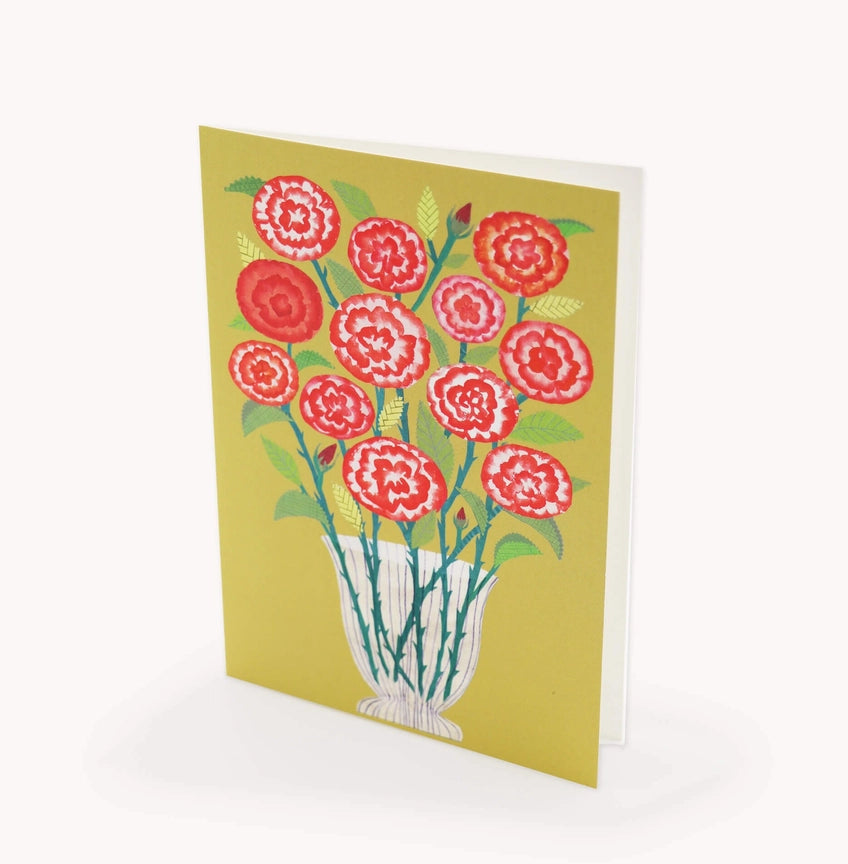 Valentines Card A Dozen Red Roses On Yellow - Precious Sparkle