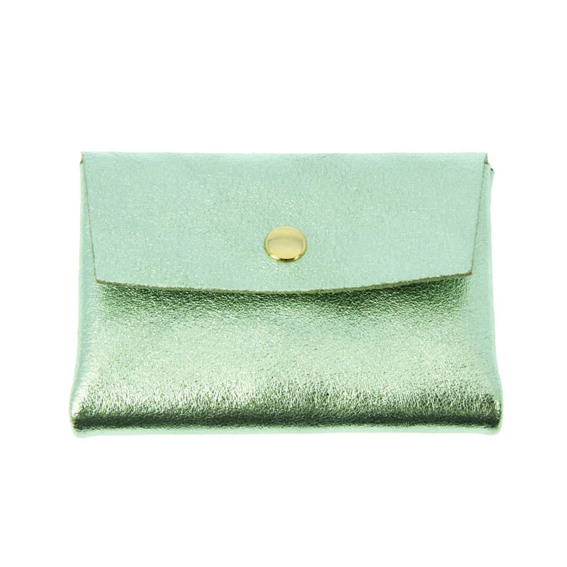 Les Cleias Metallic Leather Coin Purse - Precious Sparkle