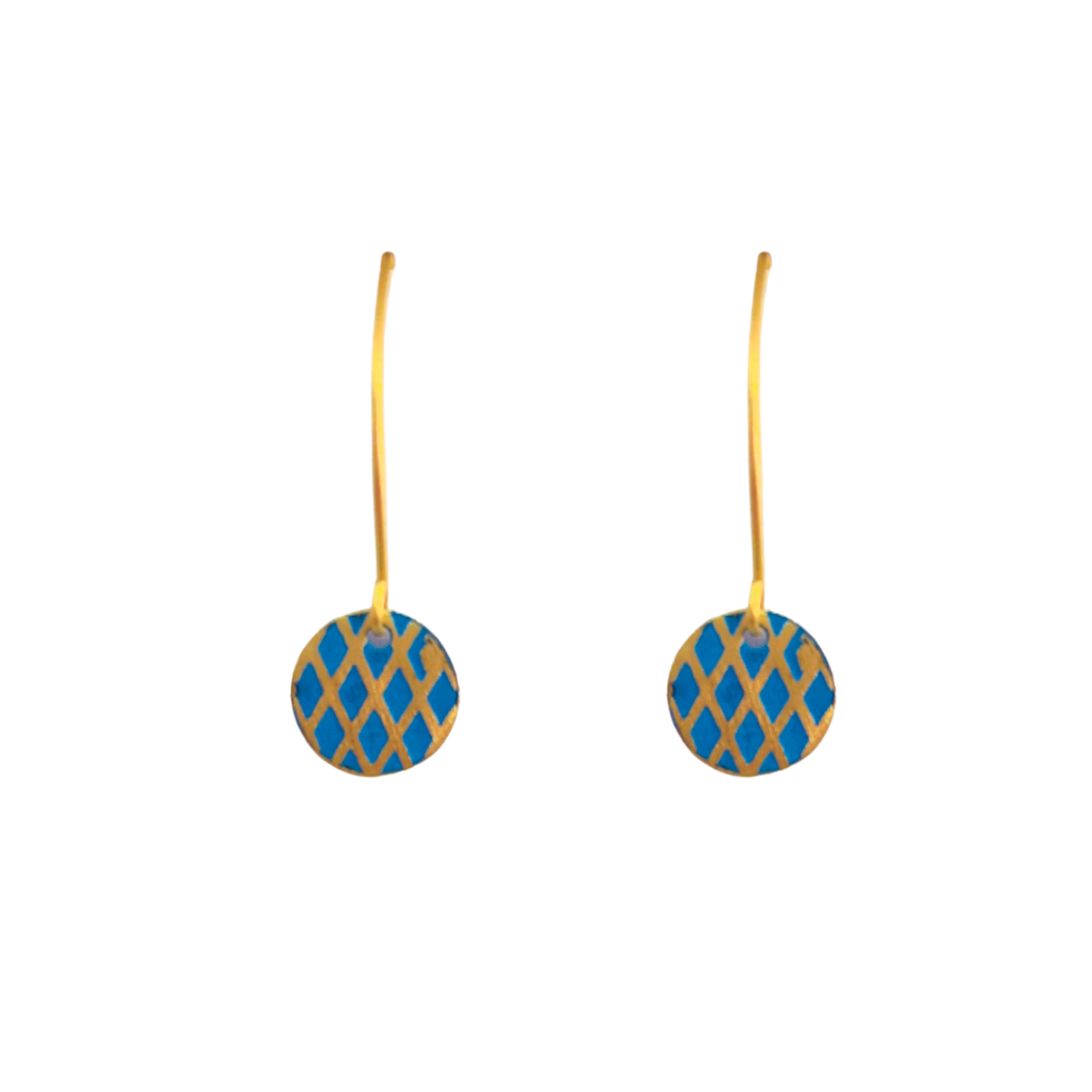 Gaya Hook Earrings Blue - Precious Sparkle