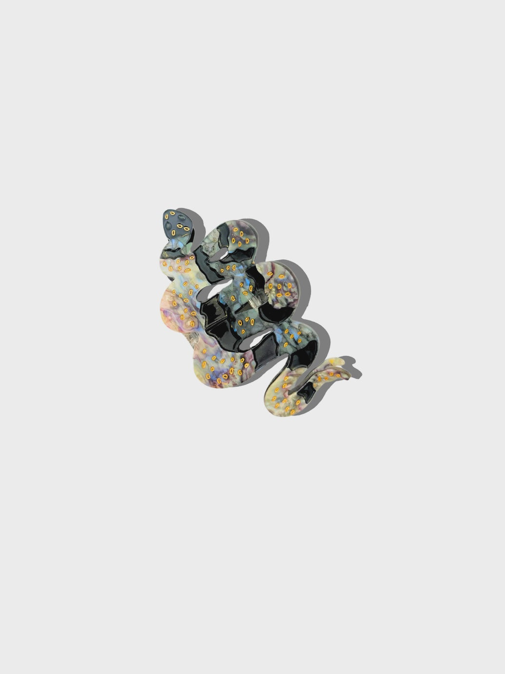 Snake Hair Claw Clip Hand-Painted  Limited Edition - Precious Sparkle