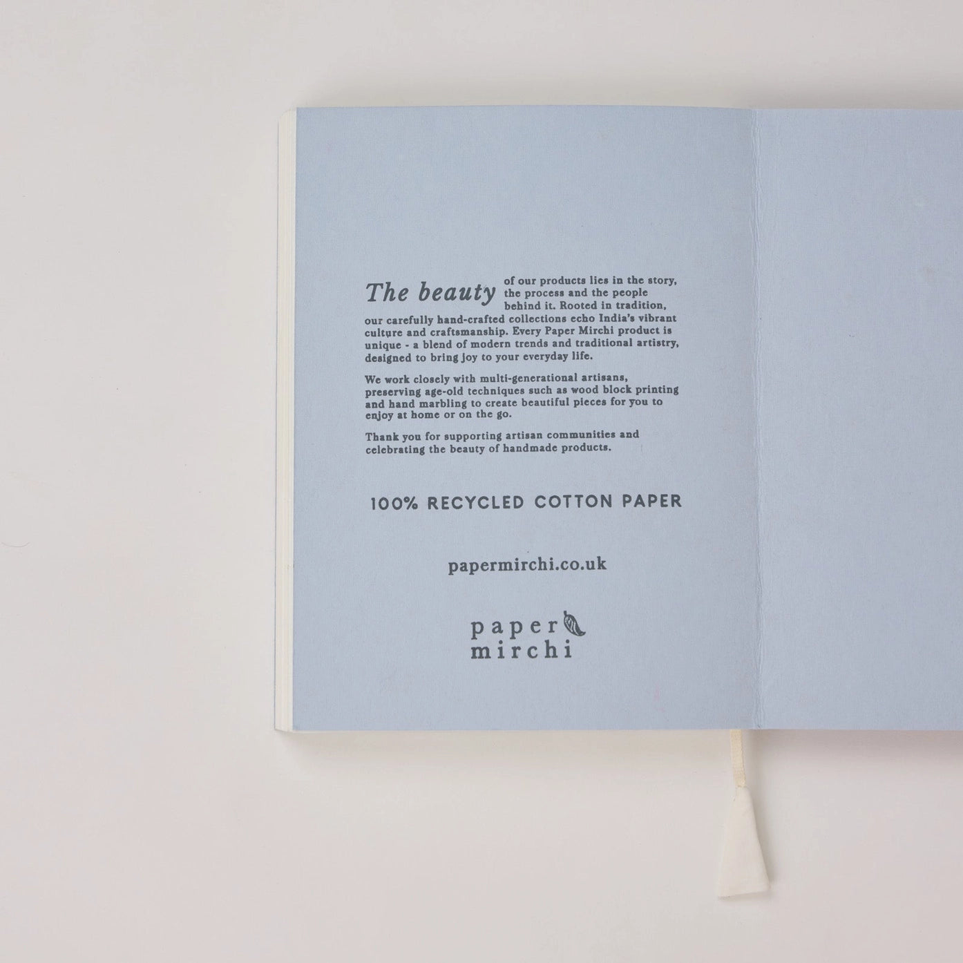 Paper Mirchi A5 Ruled Notebook - Twisted Scallops Hydrangea - Precious Sparkle