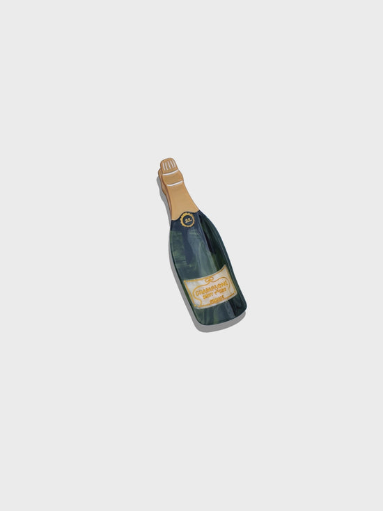 Hand-Painted Champagne Claw Hair Clip - Precious Sparkle