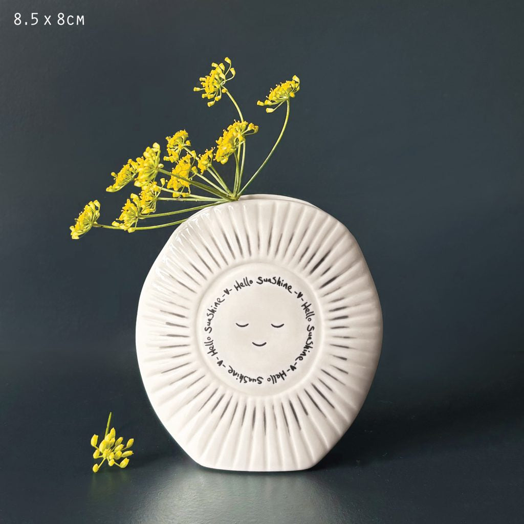 East of India Sun vase-Hello sunshine